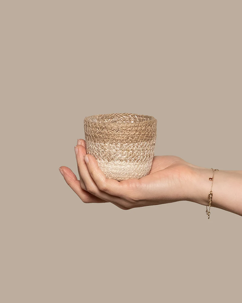 Jute Babypflanzen-Korb 'Lapis'