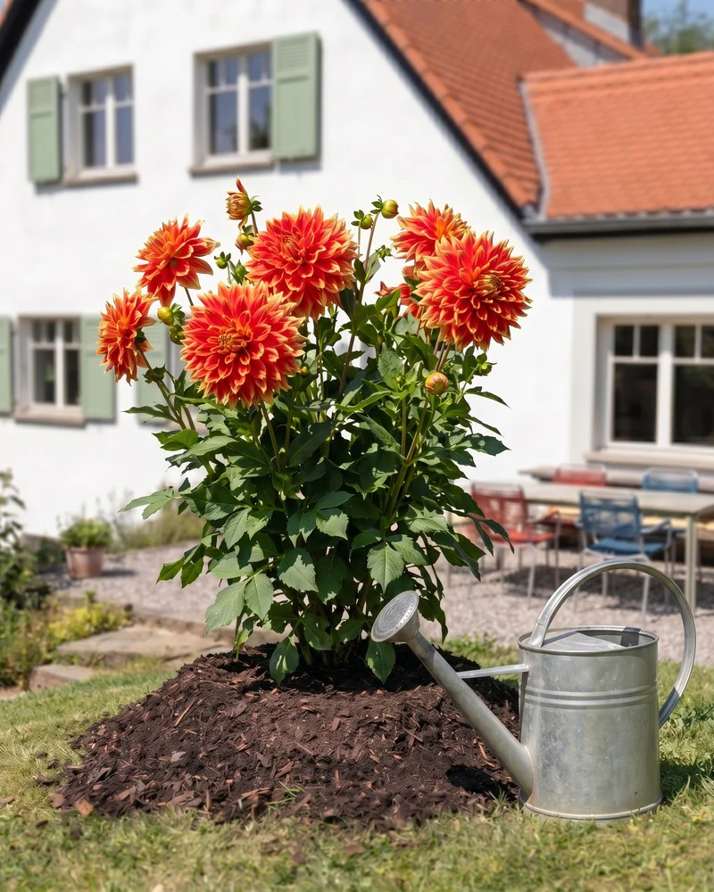 Dahlien (orange-rot) - Image 5