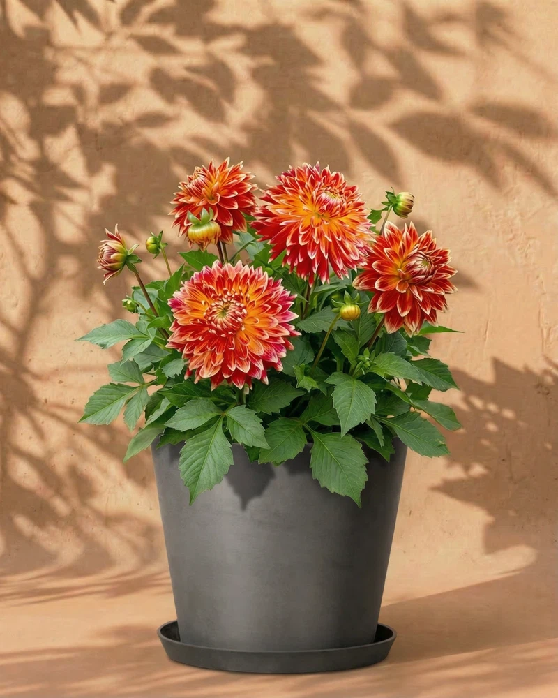 Dahlien (orange-rot) - Image 7