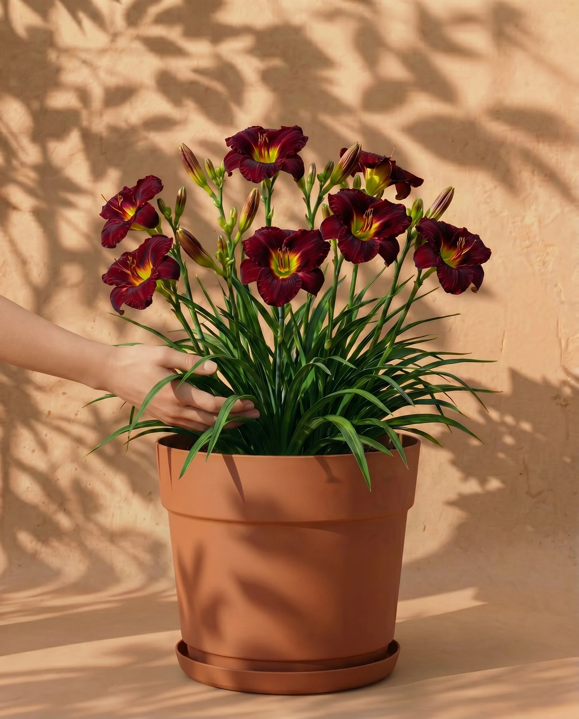 Hemerocallis (weinrot)