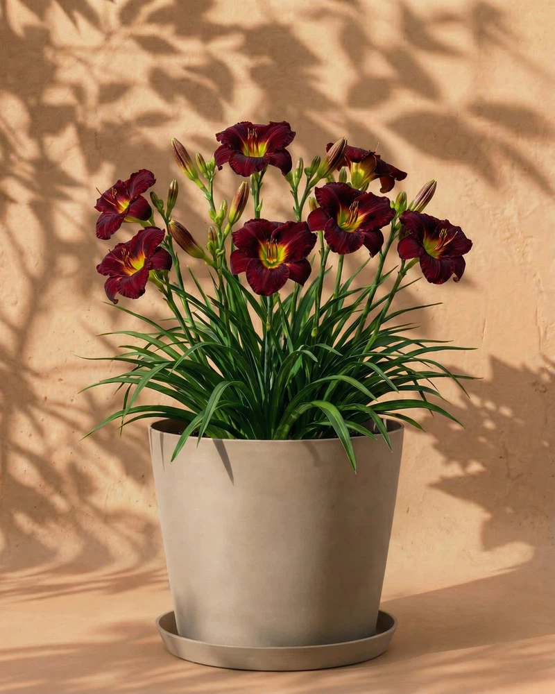 Hemerocallis (weinrot) - Image 7