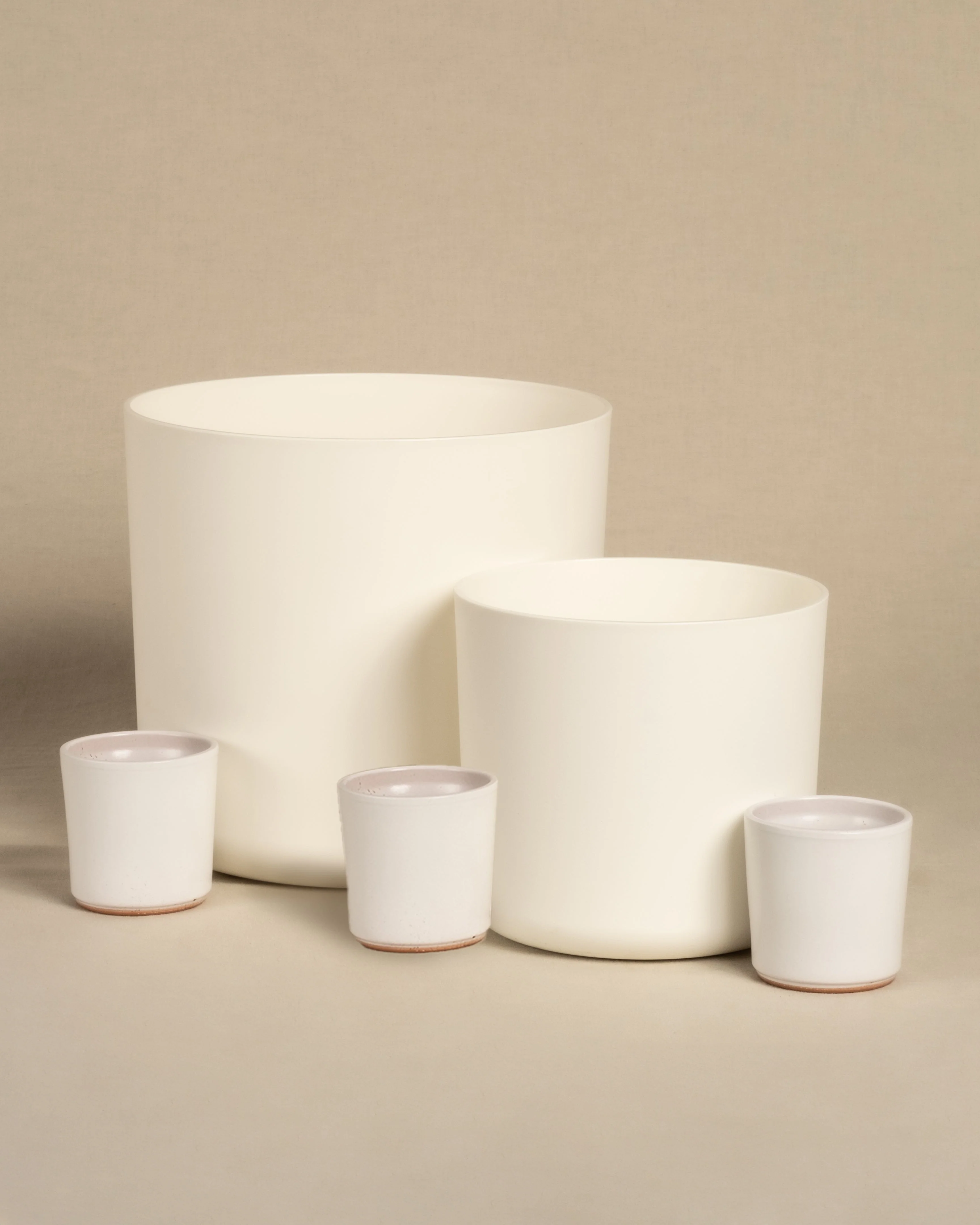 Kunststoff Topfset 'Lumi' (25, 16, 3 x 7)