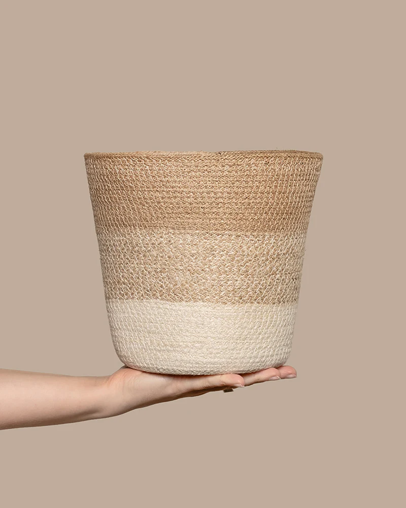 Pflanzenkorb aus Jute (Lapis | 22 cm ⌀)