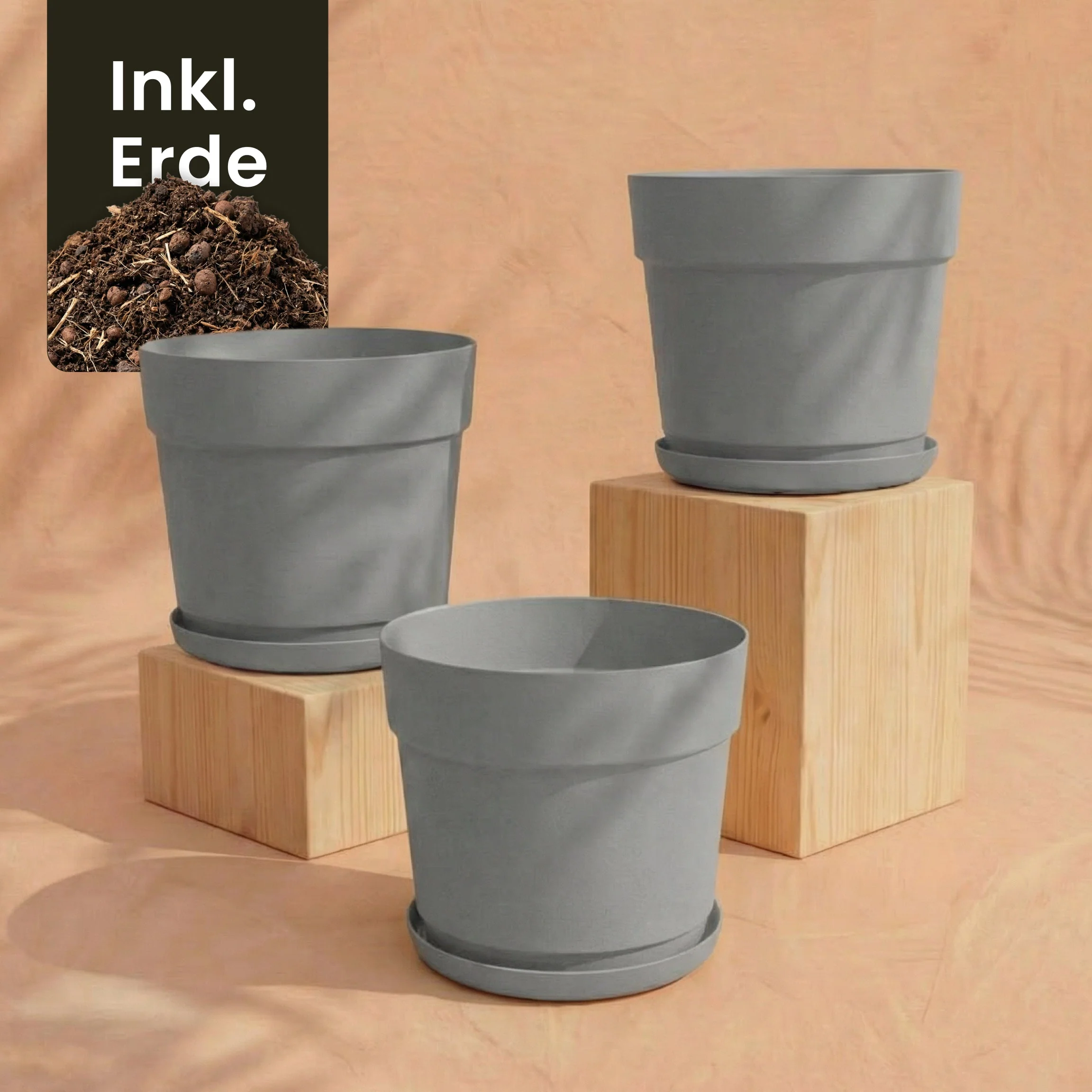 Pflanzkübel-Set 'Bloom' (3× 19) - Image 9